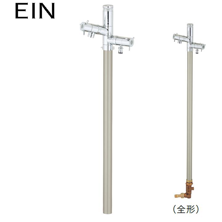 ユニソン ウォーターシリーズ ウォータースタンド 立水栓 エインスタンド PAT.不凍機能付タイプ 不凍栓 2口 左右仕様 L1000 シャンパンゴールド UNISON | 