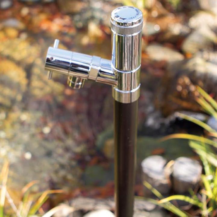 ユニソン ウォーターシリーズ ウォータースタンド 立水栓 エインスタンド PAT.不凍機能付タイプ 不凍栓 2口 左右仕様 L1000 ブラウン UNISON |  | 05