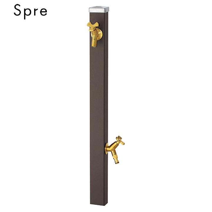 ユニソン ウォーターシリーズ ウォータースタンド 立水栓 スプレスタンド60 左右仕様 蛇口2個セット マットカラー マットブラウン 蛇口 ゴールド UNISON | 