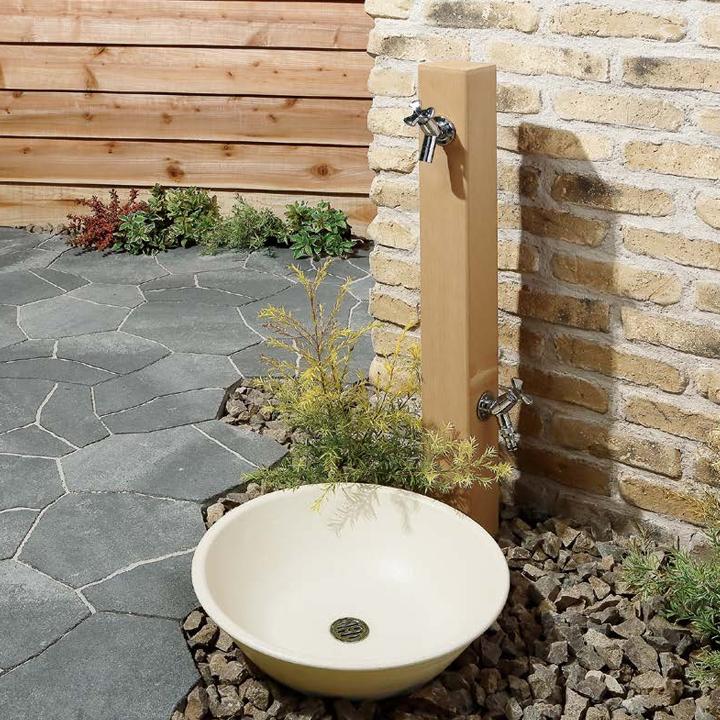 ユニソン ウォーターシリーズ ウォータースタンド 立水栓 フォレススタンド 2口 右仕様 ブラック UNISON |  | 02