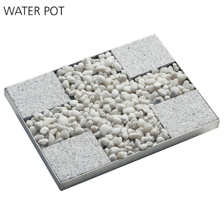 ユニソン ウォーターシリーズ ウォーターポット 水凛パン 銀鼠 UNISON