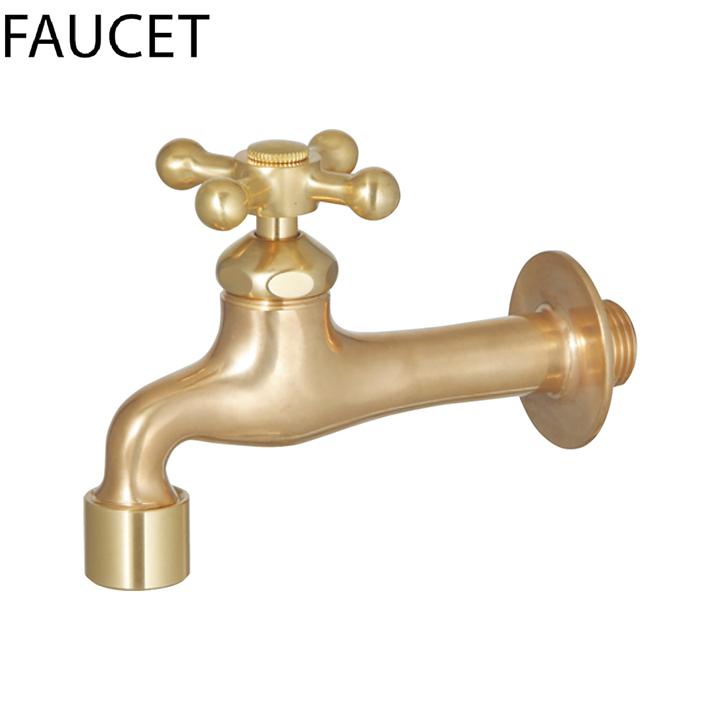 ユニソン ウォーターシリーズ フォーセット 蛇口 プレーンフォーセット クロスII JIS認証品 ゴールド UNISON | 