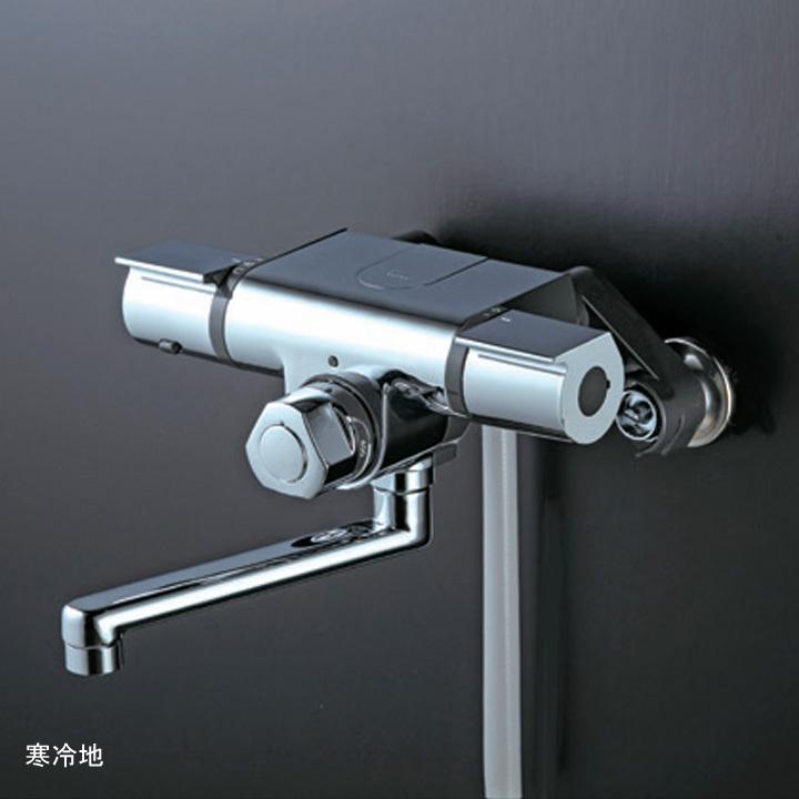 【FTB170KWPT】KVK バス用 定量止水付サーモスタット式シャワー(170mmパイプ付) 寒冷地用 | KVK