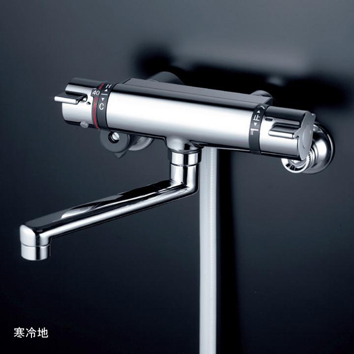 【KF800WTWF】KVK バス用 サーモスタット式シャワー ワイドシャワー付 寒冷地用 | KVK