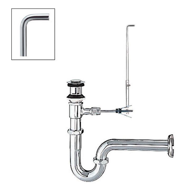 リクシル 洗面器・手洗器用セット金具 ポップアップ式排水金具(呼び径32mm) 壁排水Pトラップ LIXIL