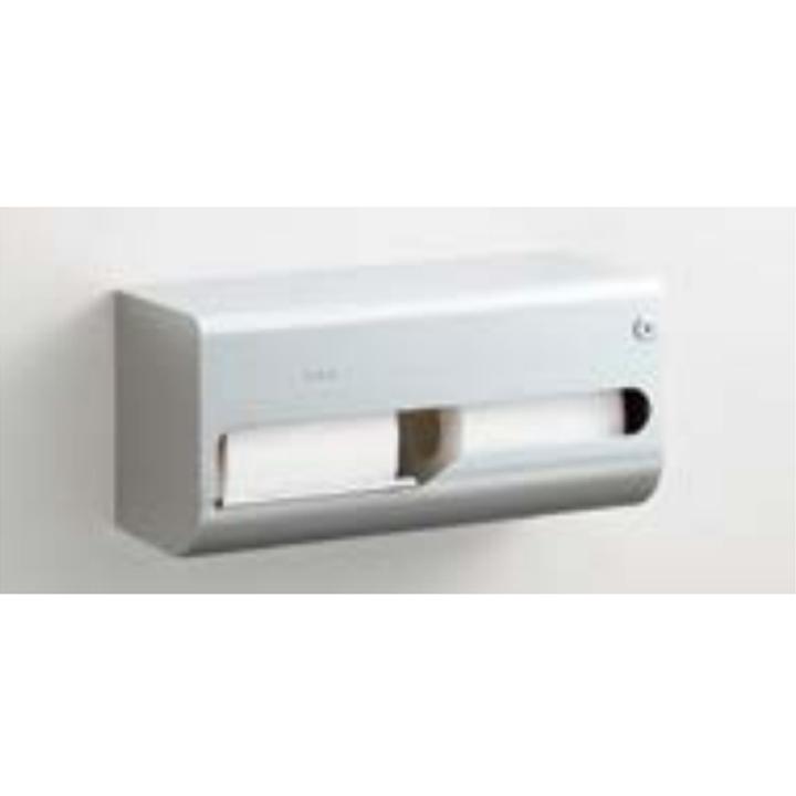 【KF-67T2R】リクシル 横2連ストック付紙巻器(右仕様) 受注生産品 LIXIL | LIXIL