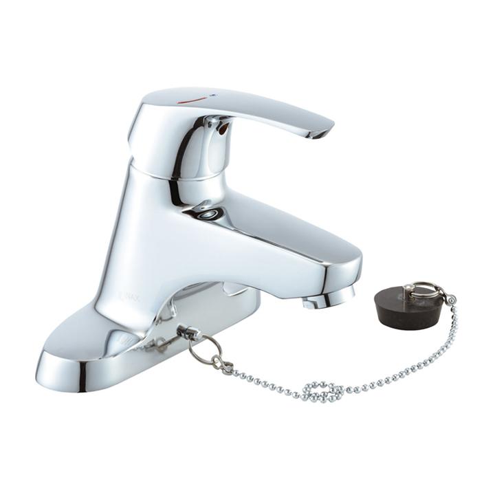 リクシル シングルレバー混合水栓 ゴム栓式 一般水栓(エコハンドル) LIXIL