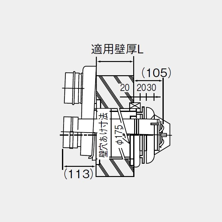 Rinnai FFTL-10-200B 換気システム 1セット入り 楽天市場】ガス給湯器