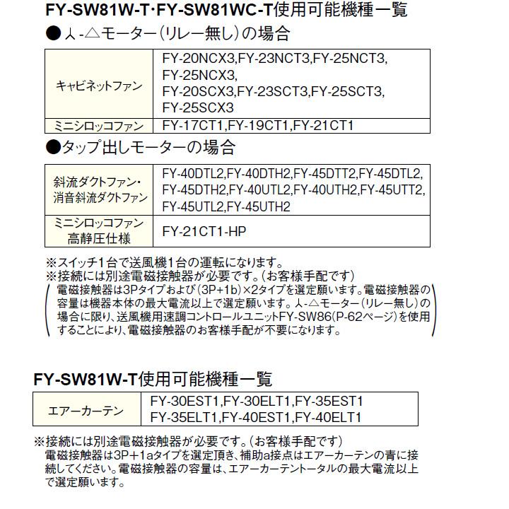 【FY-SW81W-T】パナソニック 送風機用スイッチ 送風機部材 送風機用スイッチ 入ー切／強ー弱 電磁接触器駆動用 panasonic | Panasonic | 02