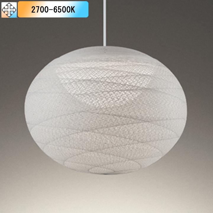 【OP252931BR】オーデリック 和風ペンダント LED電球フラット形 調光器不可 コントローラー別売 電球色-昼光色 (構成：OP252931#×1) + (NO253PB×1) ODELIC | ODELIC