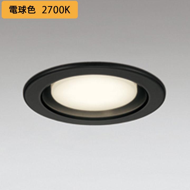 【OD361512LDR】オーデリック ダウンライト(S形) LED電球フラット形 高演色LED 白熱灯器具 60Wクラス 準耐火構造対応 ブラック 調光器不可 電球色 ODELIC | ODELIC