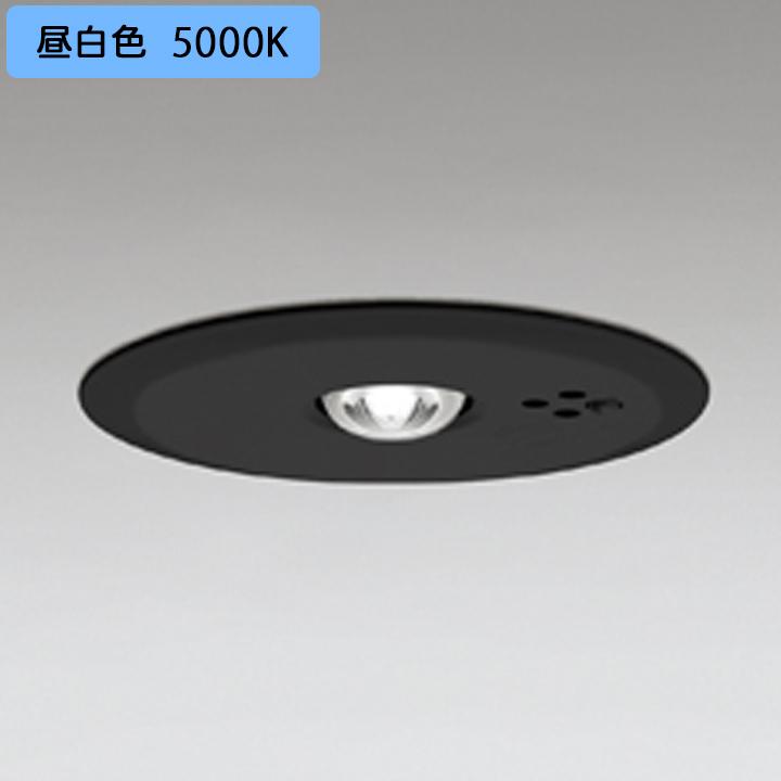 【OR036317K1】オーデリック 非常用照明器具（電池内蔵形(専用形)） 埋込型 低天井（-3m） (ハロゲン13W相当) LED一体型 ブラック 昼白色 ODELIC | ODELIC