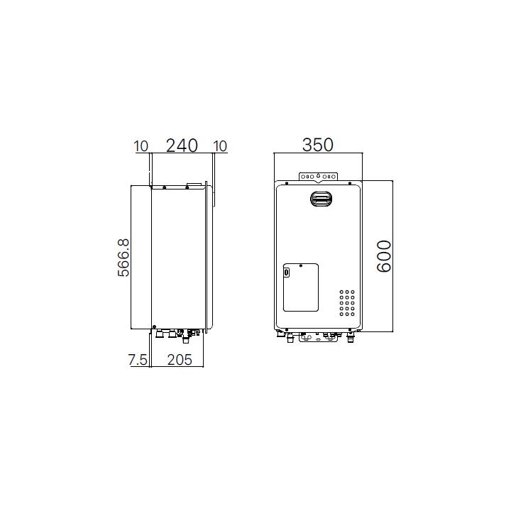 【GH-1210W BL】ノーリツ 給湯器 ガス温水暖房専用熱源機 屋外壁掛形 プロパン NORITZ | ノーリツ | 01