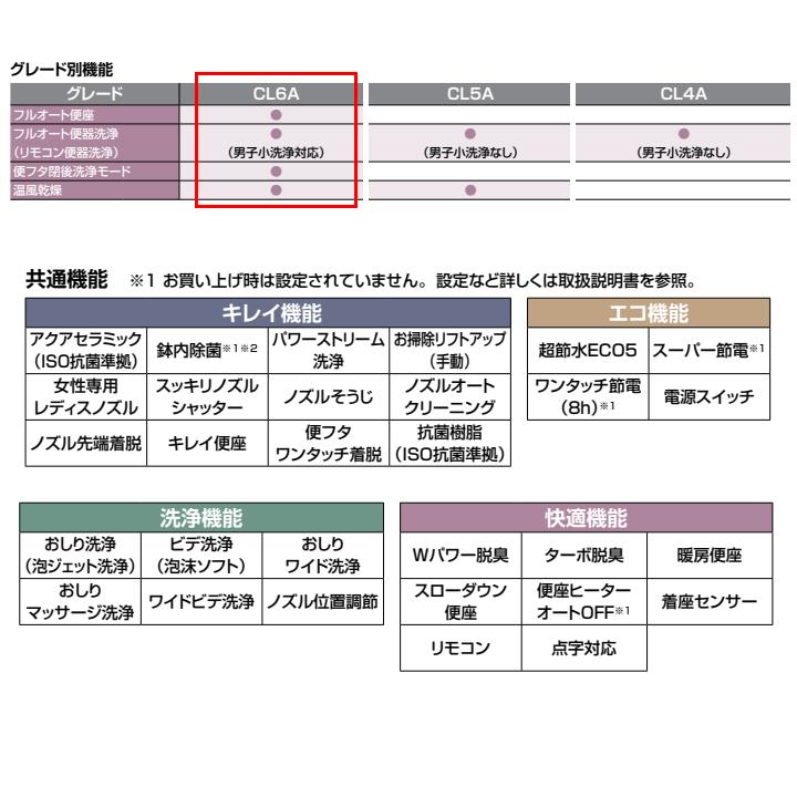 【YBC-CL10SU+DT-CL116AU/LR8】リクシル プレアスLSタイプ 床排水 アクアセラミック 一般地 水抜方式 流動方式兼用 LR8 受注生産 LIXIL | プレアス | 02
