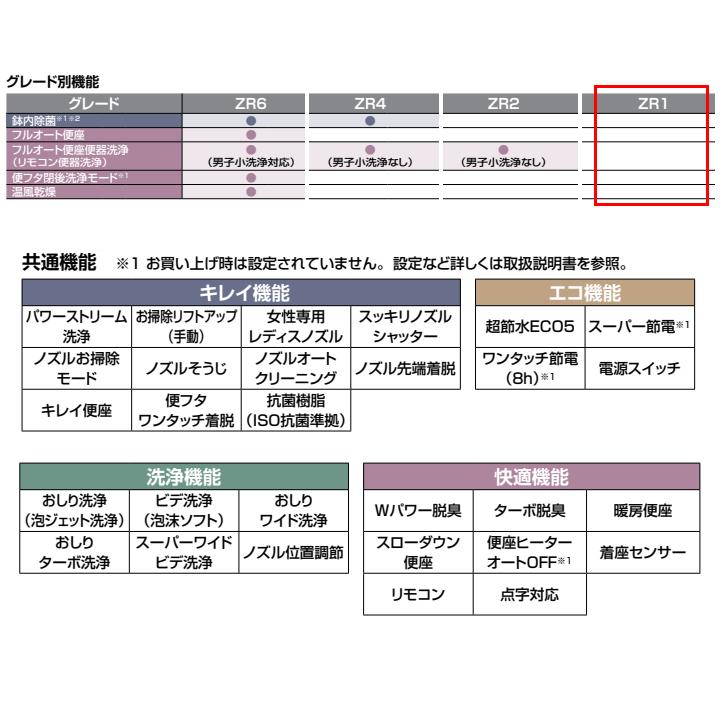 【YBC-Z30H+DT-Z381H/BW1】リクシル アメージュシャワートイレ リトイレ アクアセラミック 一般地 手洗付 BW1 LIXIL | アメージュ | 02