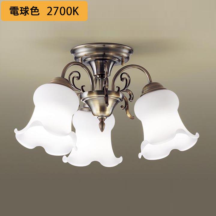 【LGB57314Z】パナソニック 天井直付型 LED(電球色) シャンデリア U-ライト方式 LED電球交換型 白熱電球40形3灯器具相当 ランプ同梱包 panasonic | Panasonic