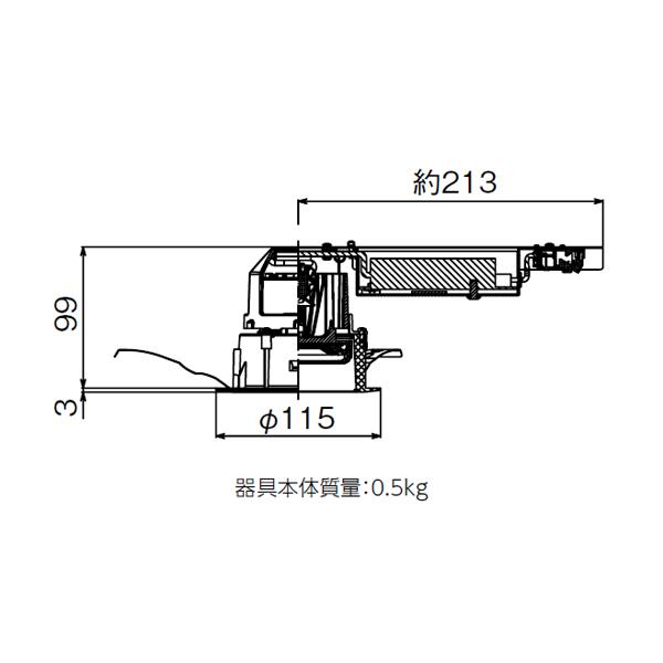 TOSHIBA 【LEDD-18003M-LS9】東芝 LEDユニット交換形 ダウン TOSHIBA 【LEDD-18003M-LS9】東芝 LEDユニット交換形 ダウン