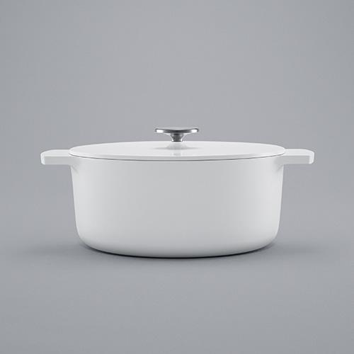 【RBO-MN22A(WH)】リンナイ Leggiero（レジェロ） 無水調理鍋 22cm 3.4L ホワイト ビルトインコンロ部材 ビルトインシリーズ Rinnai | リンナイ