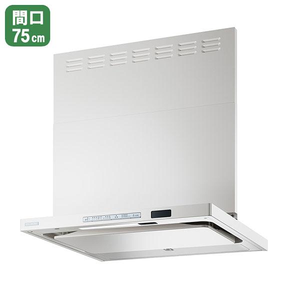 【TAG-REC-AP751FW】リンナイ レンジフード TAGシリーズ クリーンフード （ノンフィルター・スリム型） 75cm幅 フロストホワイト Rinnai | リンナイ