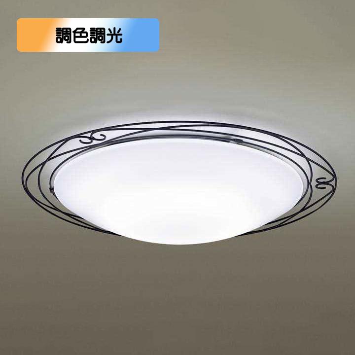 【LGC31141K】パナソニック LEDシーリングライト 天井直付型 リモコン調光・リモコン調色・カチットF ブラックレザーサテン仕上 〜8畳用 昼光色〜電球色 | Panasonic