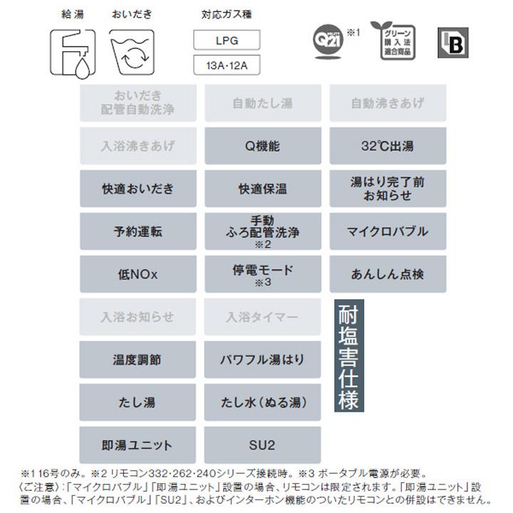 【RUF-A2005SAW(C)-JE】リンナイ ガスふろ給湯器 設置フリータイプ オート RUF-Aシリーズ 屋外壁掛・PS設置型 耐塩害仕様 20号 都市ガス RINNAI | リンナイ | 02