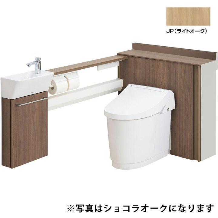 【YDS-H3L1M1/JPW】LIXIL Jフィット アクアセラミック床上排水(Pトラップ) 一般地 L型(L仕様・手洗付) 148後抜き・155後抜き・120横抜き JP(ライトオーク) | LIXIL