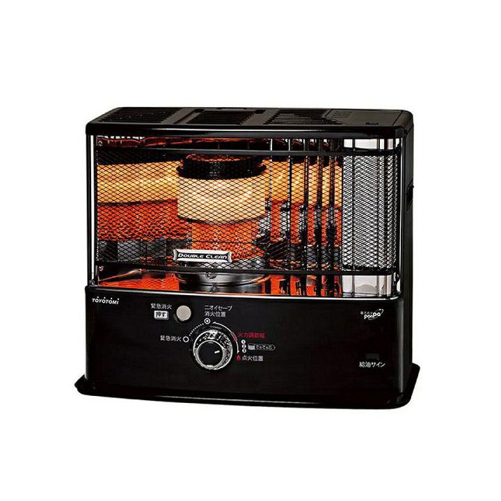 【RC-W3624(B)】トヨトミ 石油ストーブ ブラック 暖房 10〜13畳 ダブルクリーン 反射形ストーブ TOYOTOMI | Panasonic