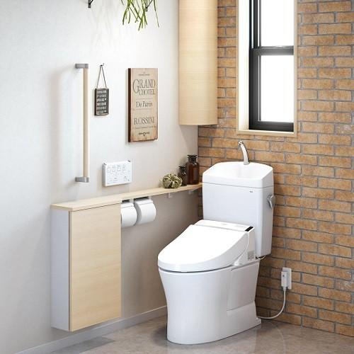 【在庫有り】TOTO ピュアレストQR 【CS232B+SH233BA/NW1】 床排水200mm  NW1（ホワイト）手洗有 【セパレート】【床200mm】 | TOTO | 03