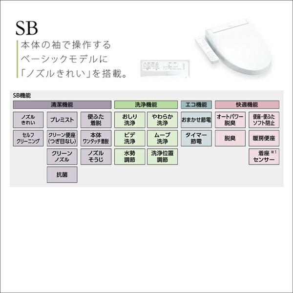 【在庫有り】【TCF6623/NW1】TOTO ウォシュレット 温水洗浄便座 人気のSBシリーズ 手元リモコン 掃除ラクラクワンタッチ＆除菌水で自動メンテ｜comparte｜03