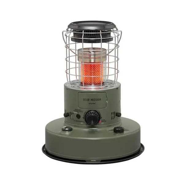 【在庫有り】トヨトミ 石油ストーブ RR-GER25(G) オリーブ 暖房 ＼7〜9畳／ GEAR MISSIONシリーズ 赤熱対流形モデル TOYOTOMI | 