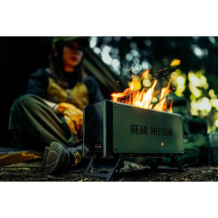 【在庫有り】【BF-GM1】トヨトミ 焚火台 GEAR MISSIONシリーズ 二次燃焼焚火台 ＼オリーブグリーン／ |  | 04