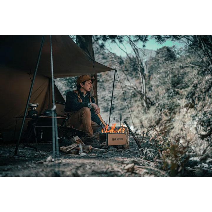 【在庫有り】【BF-GM1】トヨトミ 焚火台 GEAR MISSIONシリーズ 二次燃焼焚火台 ＼オリーブグリーン／ |  | 07