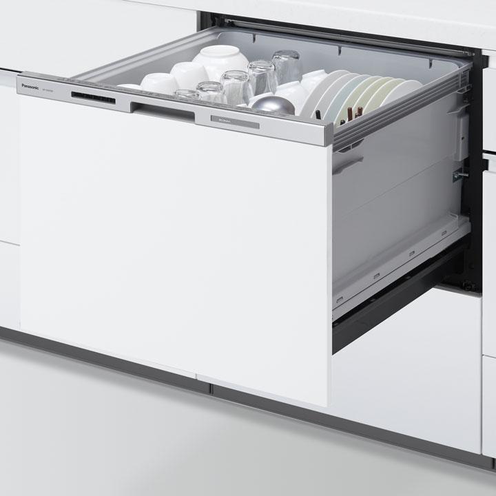 【在庫有り】【NP-60MS8W】パナソニック ビルトイン食器洗い乾燥機 M8シリーズ 60cm幅 ワイドタイプ(ドア面材型) panasonic | Panasonic