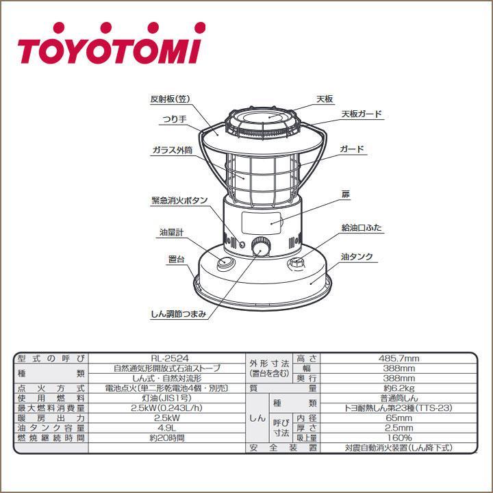 【在庫有り】トヨトミ 石油ストーブ RL-2524(G) ダークグリーン 暖房 ＼7〜9畳／ Rainbowシリーズ ランタン調対流形石油ストーブ | TOYOTOMI | 01