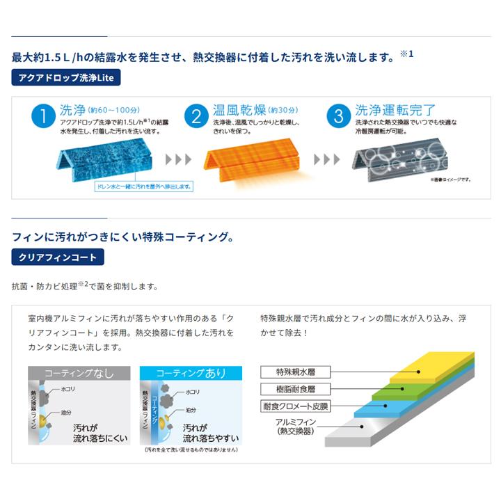 【在庫有り】【CSH-B22CR】コロナ ルームエアコン リララBシリーズ 6畳 単相100V CORONA | Panasonic | 01
