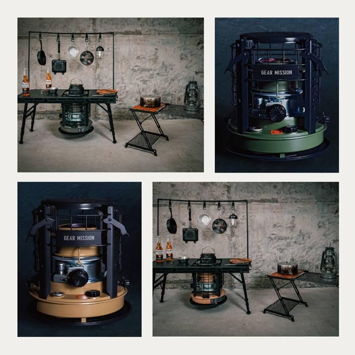 【在庫有り】トヨトミ 煮炊き暖房用石油こんろ K3-GM1(G) COOLONG STOVE タンク3.1L ＼7〜9畳／ オリーブグリーン TOYOTOMI | Panasonic | 07