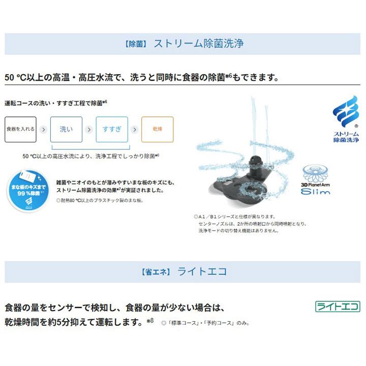 【在庫有り】【NP-45CS1S】パナソニック ビルトイン食器洗い乾燥機 C1シリーズ 45cm幅 ミドルタイプ(ドアパネル型) 食洗器 panasonic | Panasonic | 03