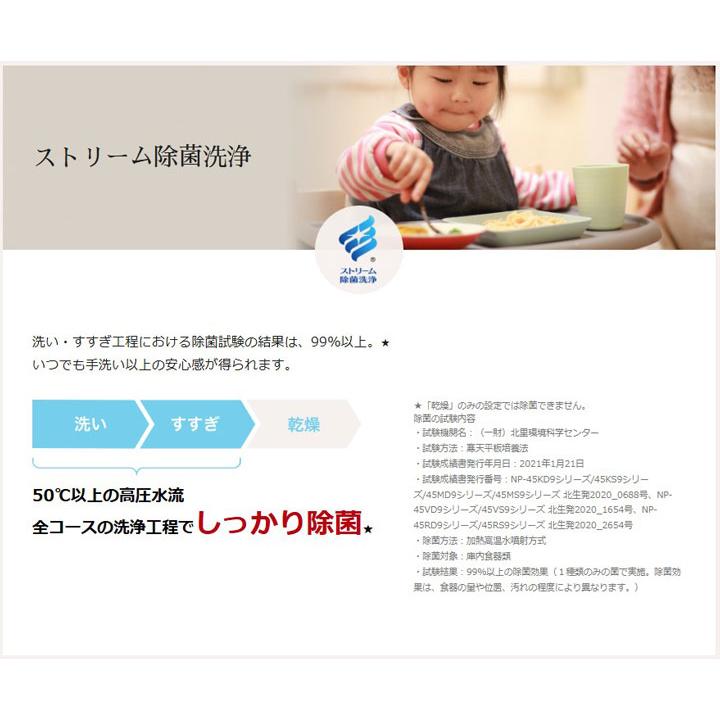 【在庫有り】【NP-45RD9W】パナソニック ビルトイン食器洗い乾燥機 R9シリーズ 45cm幅 ディープタイプ(ドア面材型) 食洗器 panasonic | Panasonic | 02