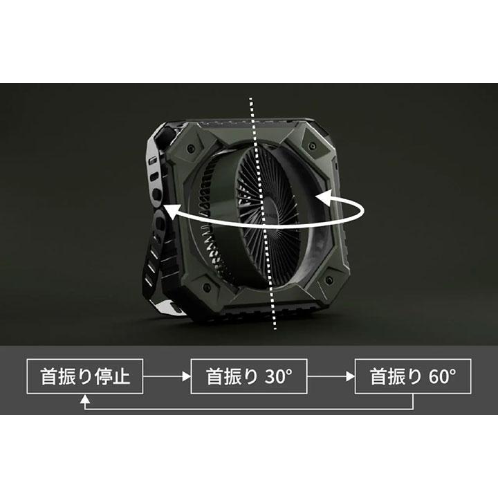 【在庫有り】【FM-GM14】トヨトミ 充電式ポータブルサーキュレーター 扇風機 オリーブグリーン TOYOTOMI | Panasonic | 08