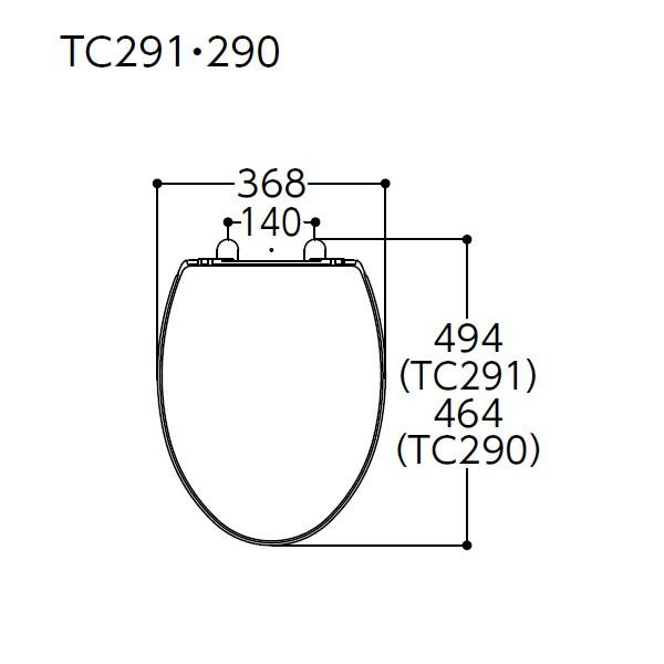 【TC290】トートー 普通便座スタンダードタイプ(レギュラー) 【TOTO】 | TOTO | 01