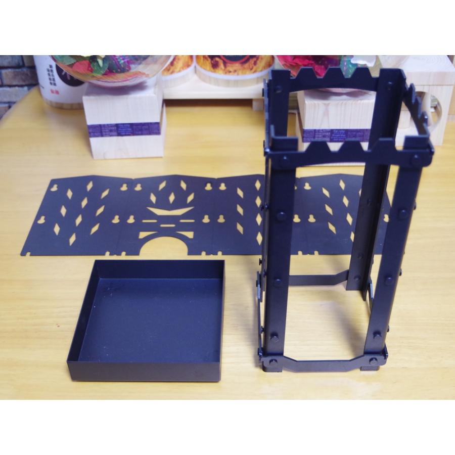 ウッドキャンドルENZINE専用五徳 (ENZINE１個付き)　檜（ヒノキ）薪キャンドル 薪 端材 木材 キャンプファイヤー 焚き火 |  | 02