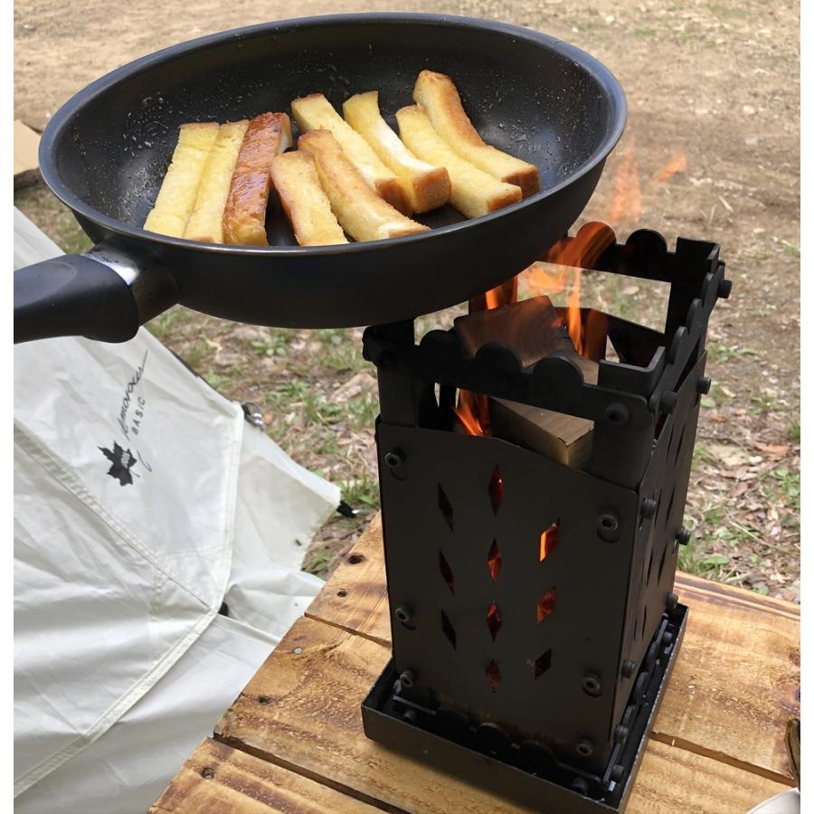 ウッドキャンドルENZINE専用五徳 (ENZINE１個付き)　檜（ヒノキ）薪キャンドル 薪 端材 木材 キャンプファイヤー 焚き火 |  | 04