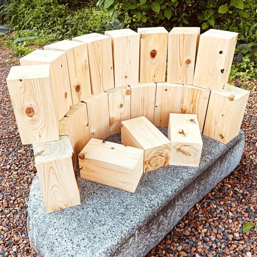 国産檜(ひのき)角材 105mm × 105mm × 200mm 20本セット 薪 着火剤 焚き火 キャンプファイヤー 木彫り 入浴剤 薪ストーブ 彫刻 |  | 01