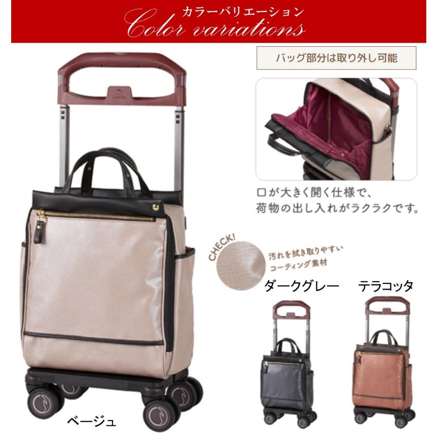 soelte キャリーカート ショッピングカート 4輪 散歩 旅行 買い物 ショッピング ソエルテ カランド 21L　｜compass-seeker｜06