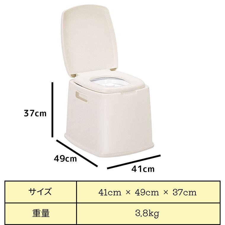 ポータブルトイレ 新輝合成 ポータブルトイレS型　_1