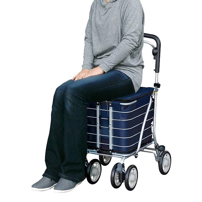 シルバーカー カート 手押し車 4輪 ワゴン 歩行 散歩 リハビリ 買い物