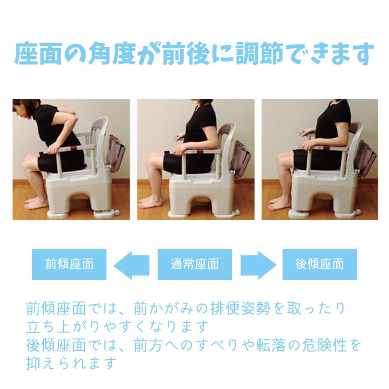 ポータブルトイレ パナソニック 座楽ラフィーネ 脱臭あたたか便座