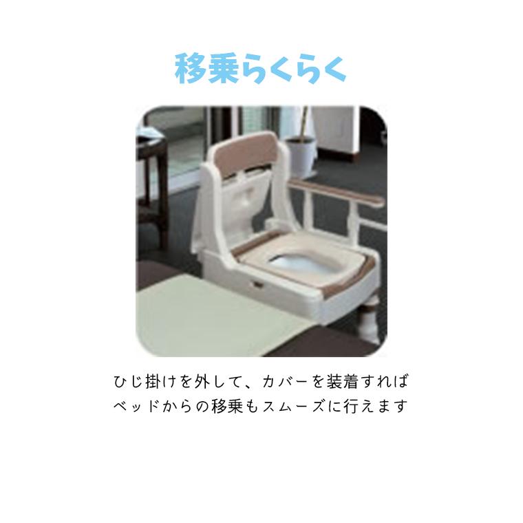 ポータブルトイレ リッチェル きらく Mシリーズ 普通便座 : コンパス