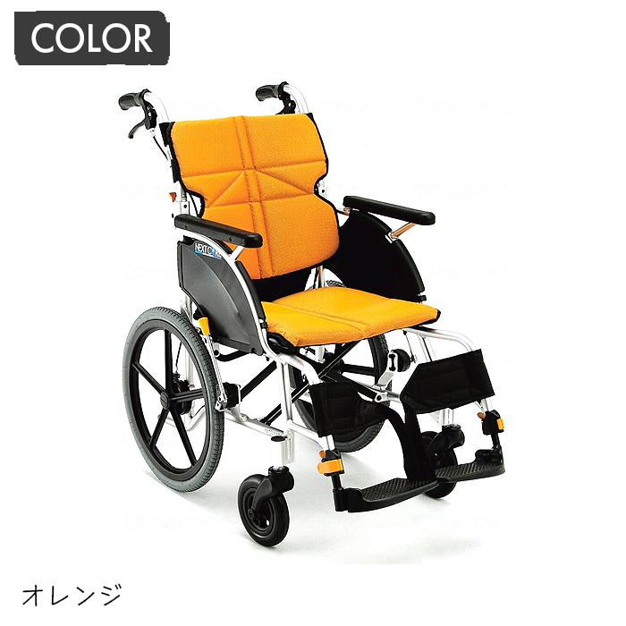 MiKi NEXT CORE 介助用車椅子 折りたたみ式 NEXT CORE 車椅子 車いす 車イス ハイブリッド ノーパンク 介助 移動
