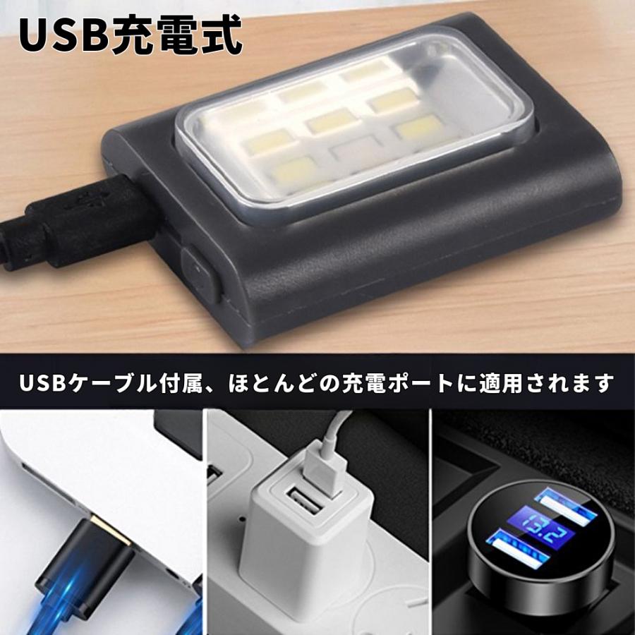 ヘッドライト LED ランニング ライト ジョギング ウォーキング ネックライト 小型 防災対策 キャンプ 強光 充電式 | ブランド登録なし | 03